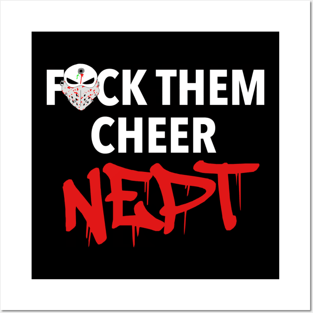 Cheer NEPT (Black) Wall Art by theREALtmo